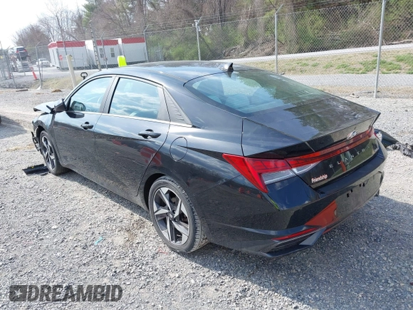 2023 Hyundai Elantra Limited with VIN KMHLP4AG4PU456898, listed as a IAAI auction lot 41899496 with 36,583 mi miles and . Bid and sale history available at DreamBid. Image 3.