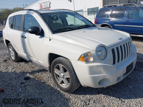 2008 Jeep Compass Sport with VIN 1J8FT47W88D642742, listed as a IAAI auction lot 41904499 with 130,179 mi miles. Bid and sale history available at carsss.com. Image 1.