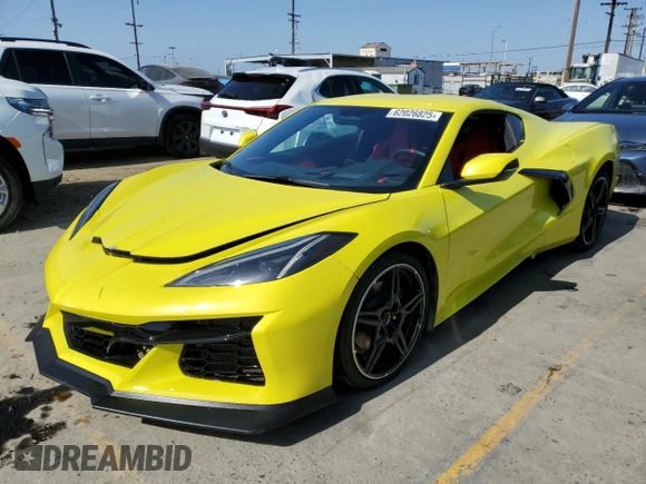 2024 Chevrolet Corvette 2LT with VIN 1G1YB2D48R5108980, listed as a Copart auction lot 62026825 with 19,552 mi miles and Salvage title. Bid and sale history available at DreamBid. Image 1.