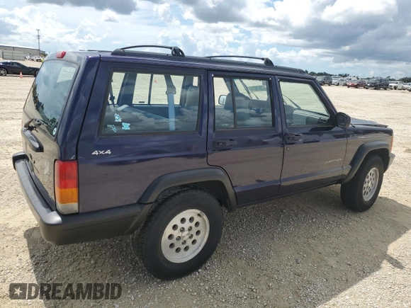 1998 Jeep Cherokee Sport with VIN 1J4FJ68S1WL149793, listed as a Copart auction lot 73976814 with 0 mi miles and Salvage Title. Bid and sale history available at carsss.com. Image 3.