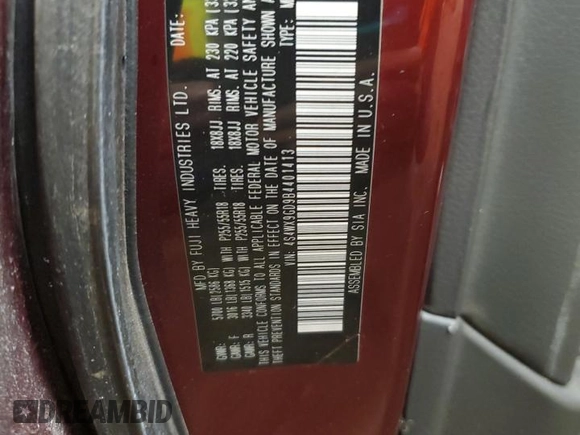 2011 Subaru Tribeca Touring с VIN 4S4WX9GD9B4401413, выставлен на аукционе Copart как лот 45875725 с пробегом 105 211 миль миль и Списание • Salvage title. История ставок и продаж доступна на DreamBid. Изображение 13.