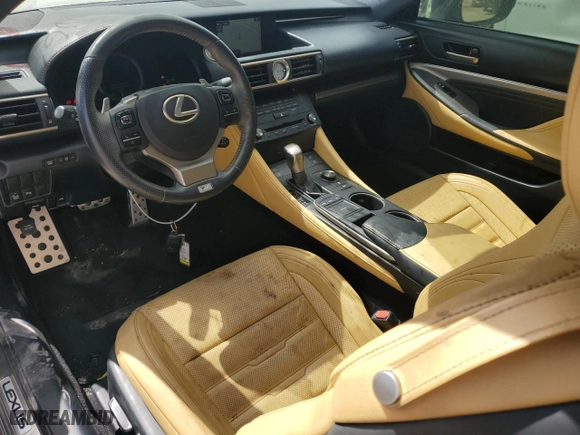 2015 Lexus RC 350 with VIN JTHHE5BC7F5007854, listed as a Copart auction lot 75169664 with 60,552 mi miles and Salvage Title. Bid and sale history available at carsss.com. Image 8.