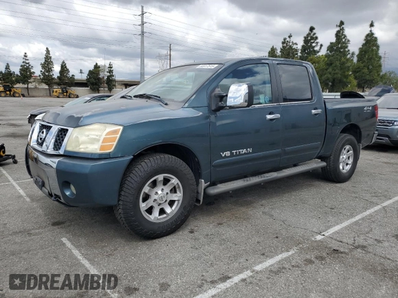 2006 Nissan Titan SE with VIN 1N6AA07B76N502666, listed as a Copart auction lot 56917515 with 118,877 mi miles and Salvage title. Bid and sale history available at DreamBid. Image 1.