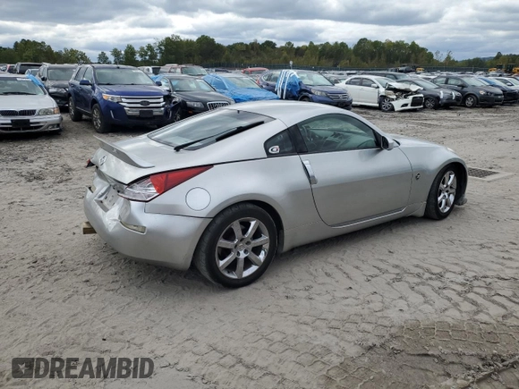 2003 Nissan 350Z with VIN JN1AZ34D73T103916, listed as a Copart auction lot 73709474 with 126,353 mi miles and Salvage Title. Bid and sale history available at carsss.com. Image 3.