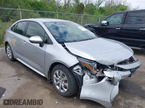 2021 Toyota Corolla LE with VIN JTDEPMAE0MJ158213, listed as a IAAI auction lot 41956994 with 92,331 mi miles and . Bid and sale history available at DreamBid. Image 1.