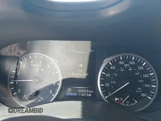 2018 Infiniti Q50 Luxe with VIN JN1EV7AP7JM358611, listed as a IAAI auction lot 42579521 with 102,922 mi miles and . Bid and sale history available at DreamBid. Image 7.