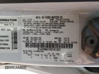 2019 Ford Fusion Hybrid SEL with VIN 3FA6P0MU1KR181007, listed as a Copart auction lot 40117743 with 0 mi miles. Bid and sale history available at carsss.com. Image 14.