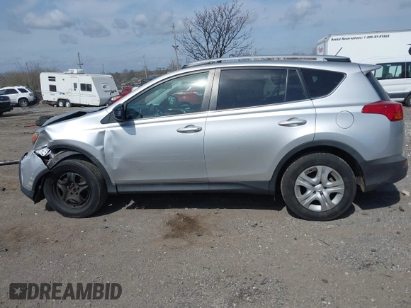 2015 Toyota RAV4 LE with VIN 2T3BFREV4FW299531, listed as a IAAI auction lot 41914476 with 105,689 mi miles. Bid and sale history available at carsss.com. Image 14.