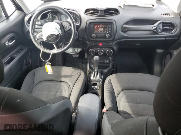 2017 Jeep Renegade Altitude with VIN ZACCJBBB9HPF02998, listed as a Copart auction lot 56546065 with 110,360 mi miles and Salvage title. Bid and sale history available at DreamBid. Image 8.