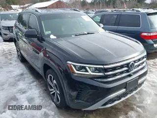 2021 Volkswagen Atlas SEL Premium z VIN 1V2TR2CA2MC588943, wystawiony jako IAAI lot #41558964 z przebiegiem 62 182 mil mil oraz . Historia ofert i sprzedaży dostępna na DreamBid. Obrazek 1.