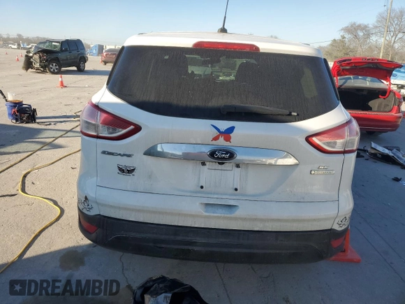 2016 Ford Escape S with VIN 1FMCU0F72GUB14926, listed as a Copart auction lot 46843265 with 0 mi miles and Salvage Title. Bid and sale history available at carsss.com. Image 6.