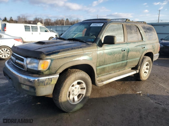 1999 Toyota 4Runner SR5 with VIN JT3HN86R4X0243155, listed as a Copart auction lot 44462215 with 0 mi miles and Clean Title. Bid and sale history available at carsss.com. Image 1.