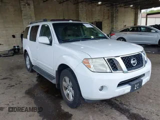2008 Nissan Pathfinder SE z VIN 5N1AR18B98C619014, wystawiony jako IAAI lot #42336485 z przebiegiem 180 162 mil mil oraz . Historia ofert i sprzedaży dostępna na DreamBid. Obrazek 1.