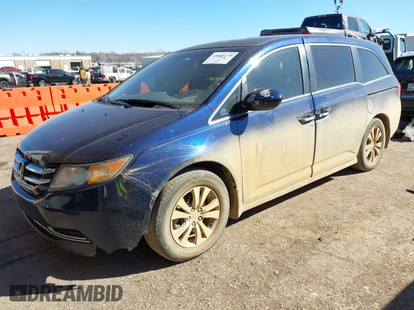 2014 Honda Odyssey EX with VIN 5FNRL5H43EB115025, listed as a IAAI auction lot 41685249 with 236,876 mi miles and . Bid and sale history available at carsss.com. Image 2.