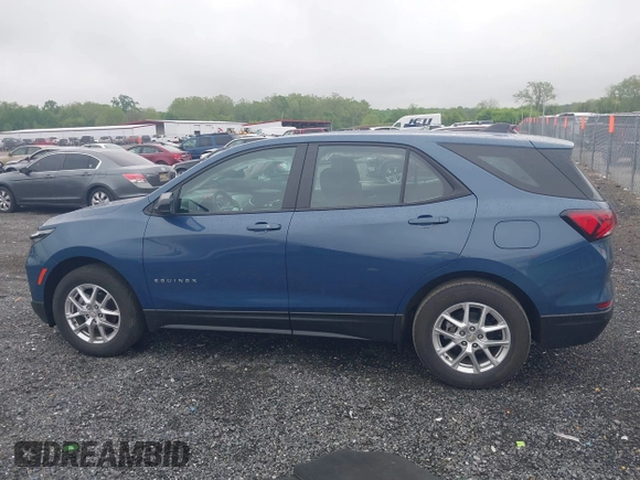 2024 Chevrolet Equinox LS with VIN 3GNAXHEG3RL131421, listed as a IAAI auction lot 42172592 with 48,651 mi miles and . Bid and sale history available at DreamBid. Image 14.