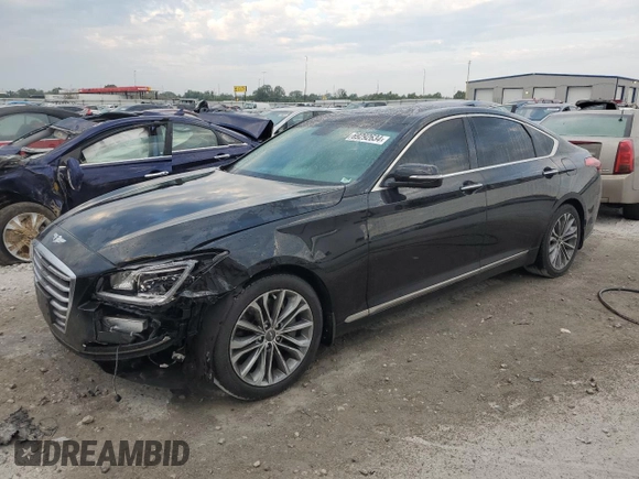 2016 Hyundai Genesis 3.8L with VIN KMHGN4JE6GU128579, listed as a Copart auction lot 69292634 with 83,603 mi miles and Salvage Title. Bid and sale history available at carsss.com. Image 1.