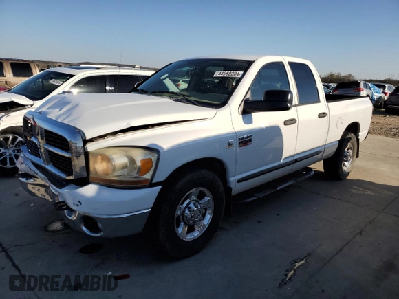 2007 Dodge 2500 SLT with VIN 3D7KR28C67G704224, listed as a Copart auction lot 44960204 with 247,373 mi miles and Clean title. Bid and sale history available at DreamBid. Image 1.