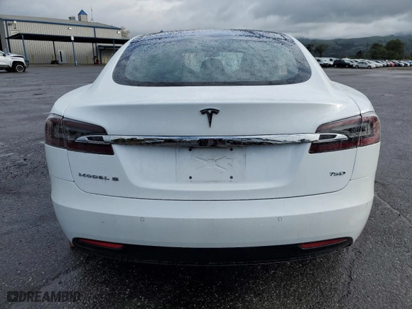 2018 Tesla Model S 75D with VIN 5YJSA1E28JF246996, listed as a Copart auction lot 50930045 with 113,999 mi miles and Salvage Title. Bid and sale history available at carsss.com. Image 6.