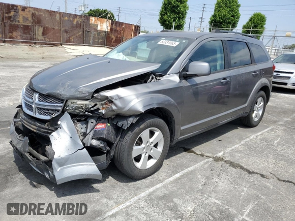2012 Dodge Journey SXT with VIN 3C4PDCBG6CT207952, listed as a Copart auction lot 60334565 with Not provided miles and Salvage title. Bid and sale history available at DreamBid. Image 1.