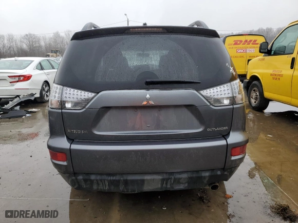 2012 Mitsubishi Outlander ES with VIN JA4AS2AW0CU003615, listed as a Copart auction lot 44958605 with 133,483 mi miles and Salvage Title. Bid and sale history available at carsss.com. Image 6.