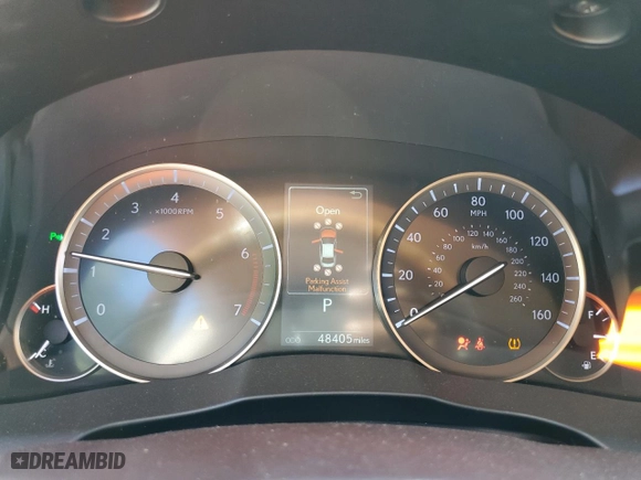 2016 Lexus ES 350 with VIN 58ABK1GG4GU024627, listed as a Copart auction lot 48995735 with 48,405 mi miles and Salvage Title. Bid and sale history available at carsss.com. Image 9.