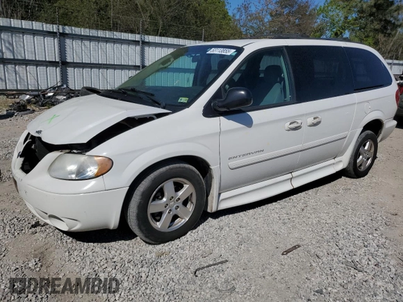 2005 Dodge Caravan SXT with VIN 2D4GP44L55R331470, listed as a Copart auction lot 53113855 with 98,398 mi miles and Salvage title. Bid and sale history available at DreamBid. Image 1.