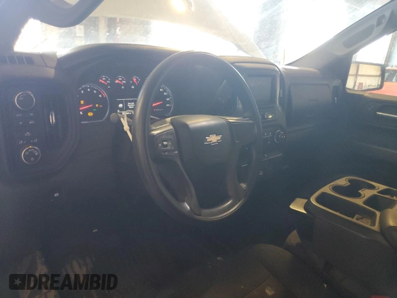 2021 Chevrolet Silverado 1500 Work Truck with VIN 1GCRYAEF2MZ107829, listed as a Copart auction lot 47402655 with 99,645 mi miles and Clean Title. Bid and sale history available at DreamBid. Image 8.