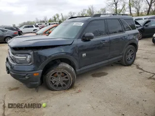 2021 Ford Bronco Sport Big Bend with VIN 3FMCR9B6XMRB23248, listed as a Copart auction lot 52855455 with 76,009 mi miles and Salvage title. Bid and sale history available at DreamBid. Image 1.