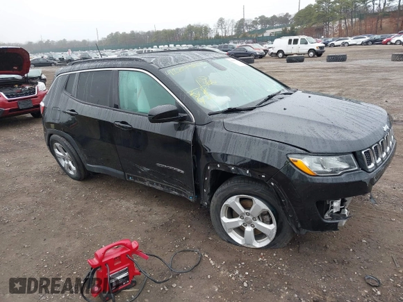 2019 Jeep Compass Latitude with VIN 3C4NJDBB3KT689174, listed as a IAAI auction lot 41843137 with 56,722 mi miles. Bid and sale history available at carsss.com. Image 1.