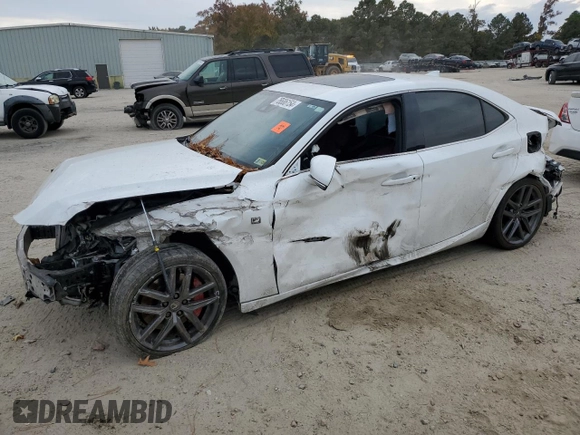 2019 Lexus IS with VIN JTHC81D22K5036347, listed as a Copart auction lot 76686154 with 75,686 mi miles and Salvage Title. Bid and sale history available at carsss.com. Image 1.