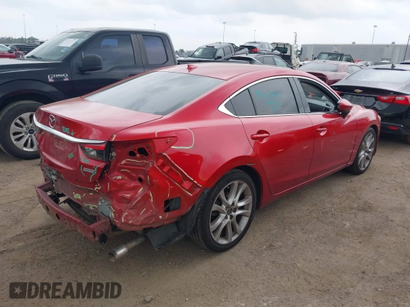 2015 Mazda 6 i Touring with VIN JM1GJ1T50F1212554, listed as a IAAI auction lot 41884926 with 225,208 mi miles. Bid and sale history available at carsss.com. Image 4.
