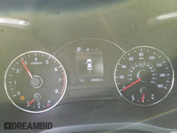 2017 Kia Forte LX with VIN 3KPFL4A70HE065907, listed as a Copart auction lot 48483875 with 65,441 mi miles and Non Repairable. Bid and sale history available at DreamBid. Image 9.