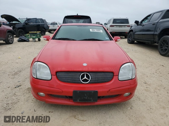 2002 Mercedes-Benz SLK-Class 2.3L Kompressor with VIN WDBKK49F22F240019, listed as a Copart auction lot 88418885 with 55,974 mi miles and Clean Title. Bid and sale history available at carsss.com. Image 5.