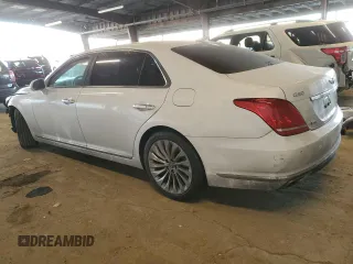 2017 Genesis G90 5.0L Ultimate with VIN KMHG54JH7HU029720, listed as a Copart auction lot 87555835 with 0 mi miles and Salvage Title. Bid and sale history available at carsss.com. Image 2.