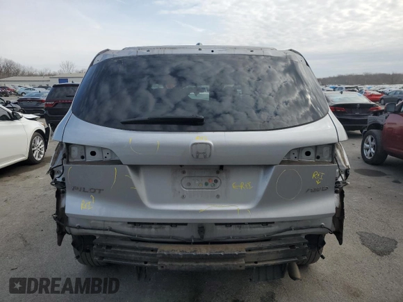 2016 Honda Pilot EX-L with VIN 5FNYF6H50GB028154, listed as a Copart auction lot 47407005 with Not Provided miles and Salvage Title. Bid and sale history available at DreamBid. Image 6.