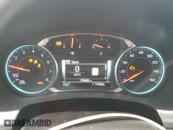 2019 Chevrolet Traverse Premier with VIN 1GNERKKW4KJ207990, listed as a Copart auction lot 44184775 with 116,405 mi miles and Salvage Title. Bid and sale history available at carsss.com. Image 9.