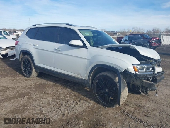2018 Volkswagen Atlas SEL with VIN 1V2ER2CA5JC586141, listed as a IAAI auction lot 41637882 with 80,515 mi miles and . Bid and sale history available at DreamBid. Image 1.