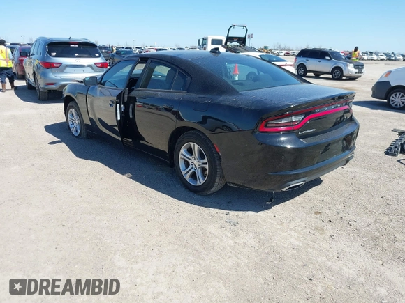 2023 Dodge Charger SXT with VIN 2C3CDXBG2PH528802, listed as a IAAI auction lot 41768288 with 57,170 mi miles. Bid and sale history available at carsss.com. Image 3.