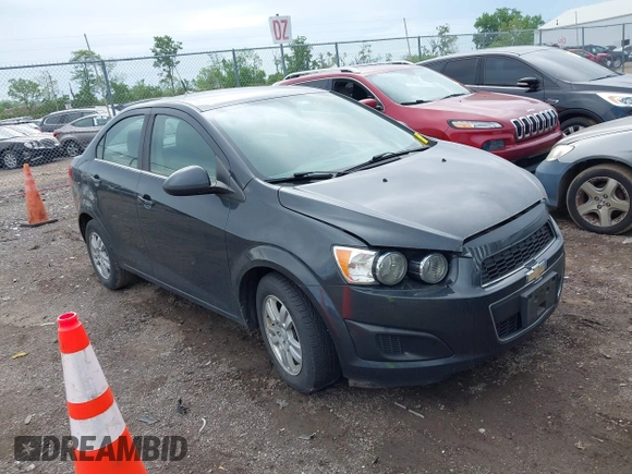 2014 Chevrolet Sonic LT with VIN 1G1JC5SH8E4235864, listed as a IAAI auction lot 42247217 with 150,057 mi miles and . Bid and sale history available at DreamBid. Image 1.