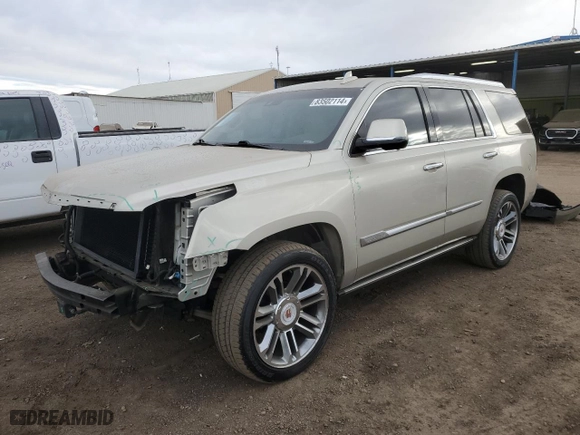 2016 Cadillac Escalade Premium Collection with VIN 1GYS4CKJ7GR118325, listed as a Copart auction lot 83502114 with 109,658 mi miles and Salvage Title. Bid and sale history available at carsss.com. Image 1.