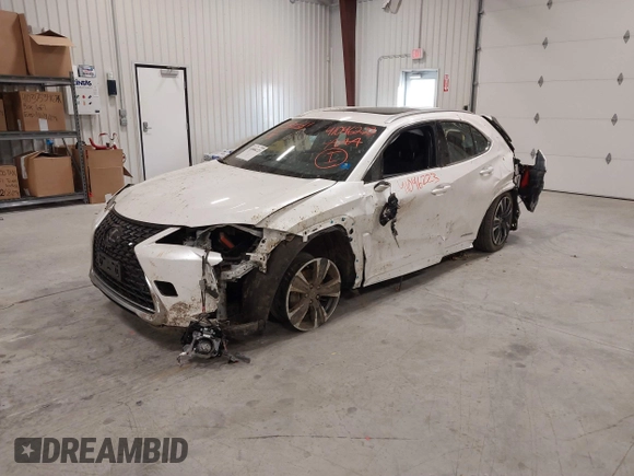 2021 Lexus UX 250h z VIN JTHP9JBHXM2041595, wystawiony jako IAAI lot #41046223 z przebiegiem 27 773 mil mil oraz . Historia ofert i sprzedaży dostępna na DreamBid. Obrazek 18.