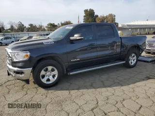2021 Ram 1500 Big Horn z VIN 1C6RREFM3MN594359, wystawiony jako Copart lot #47924645 z przebiegiem 79 689 mil mil oraz Szkoda całkowita • Salvage title. Historia ofert i sprzedaży dostępna na DreamBid. Obrazek 1.
