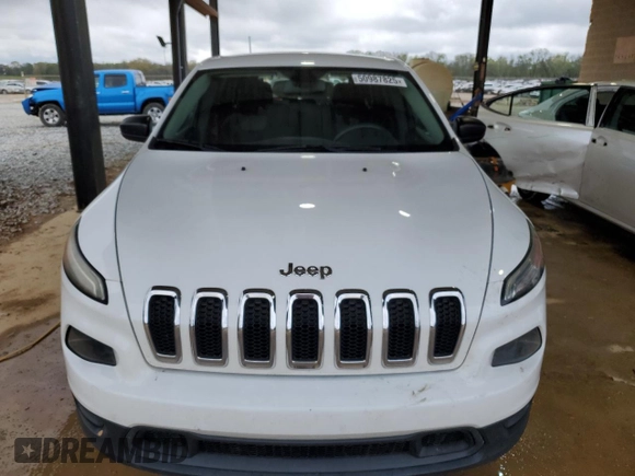 2014 Jeep Cherokee Sport with VIN 1C4PJMAB9EW303088, listed as a Copart auction lot 50987825 with 0 mi miles and Salvage Title. Bid and sale history available at carsss.com. Image 5.