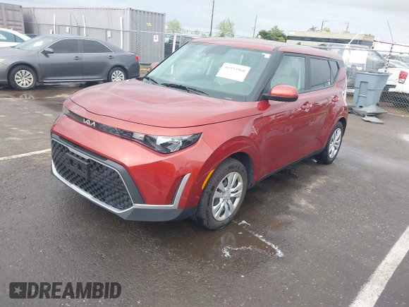 2023 Kia Soul LX with VIN KNDJ23AU6P7868992, listed as a IAAI auction lot 41933960 with 14,059 mi miles. Bid and sale history available at carsss.com. Image 2.