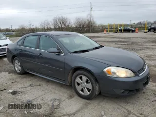 2011 Chevrolet Impala LT Fleet with VIN 2G1WG5EK5B1108899, listed as a Copart auction lot 51240405 with 288,663 mi miles and Clean Title. Bid and sale history available at DreamBid. Image 4.