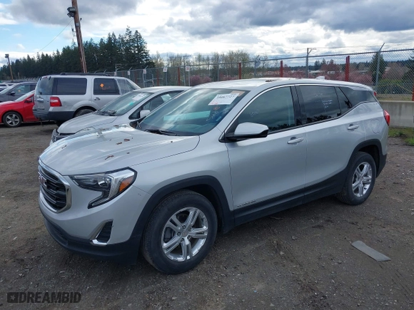 2020 GMC Terrain SLE with VIN 3GKALMEV1LL225398, listed as a IAAI auction lot 39087727 with 69,179 mi miles. Bid and sale history available at carsss.com. Image 17.
