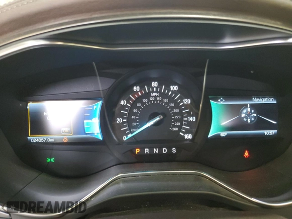 2017 Ford Fusion Titanium with VIN 3FA6P0D99HR138992, listed as a Copart auction lot 58421995 with 24,057 mi miles and Salvage title. Bid and sale history available at DreamBid. Image 9.