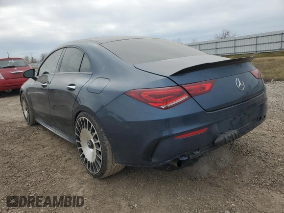 2020 Mercedes-Benz CLA with VIN WDD5J5BB8LN066534, listed as a Copart auction lot 87431524 with 54,980 mi miles and Salvage Title. Bid and sale history available at carsss.com. Image 2.