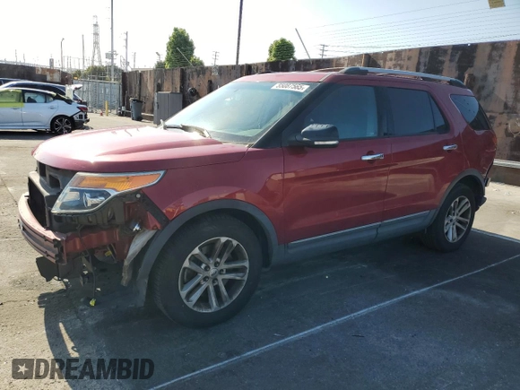 2013 Ford Explorer XLT with VIN 1FM5K7D88DGB53582, listed as a Copart auction lot 55087565 with 183,503 mi miles and Salvage Title. Bid and sale history available at carsss.com. Image 1.