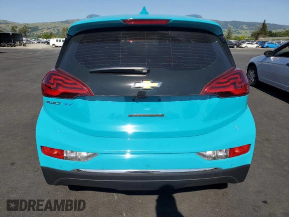 2021 Chevrolet Bolt EV Premier with VIN 1G1FZ6S01M4105220, listed as a Copart auction lot 54224355 with 41,882 mi miles and Salvage title. Bid and sale history available at DreamBid. Image 6.
